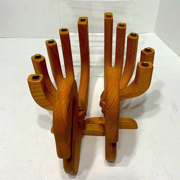 wooden swan candelabra vintage - Picture 8 of 16